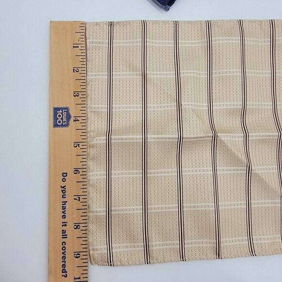 Vintage Pair Of Men's Pocket Squares Handkerchief Polyester 9 In Square - Picture 4 of 4